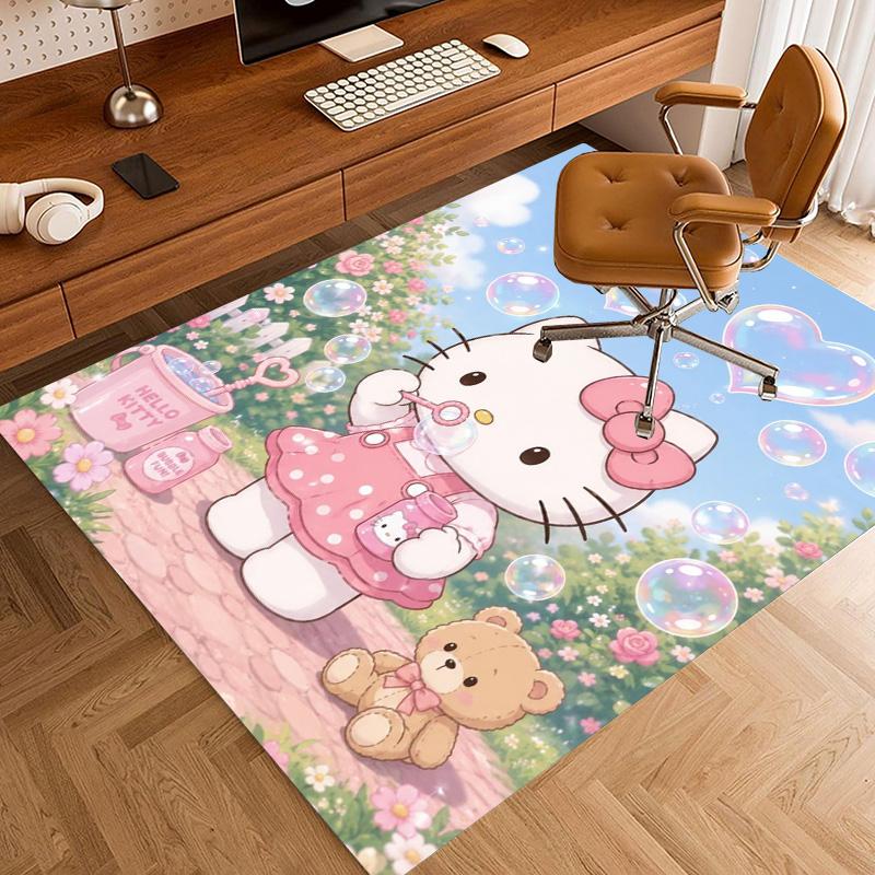 Hello Kitty Pink Bubble Garden Carpet Doormat Living Room And Bedroom Mats Art Room Bathroom Mat
