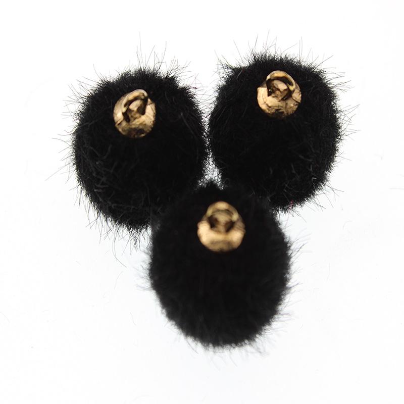 10pcs Imitation Water Mink Pompom Earring Pendant DIY Craft Supplies Cute Plush Fur Ball Beads DIY Handmade Jewelry Findings