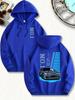 New Stylish MenS Hoodie Designed Like a Cool Sports Car Perfect for Casual Wear with a Drawstring Hood Front Kangaroo Pocket