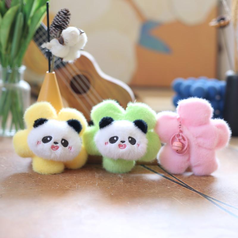 Adorable Panda Plush Keychain Soft Stuffed Toy Cute Cartoon Animal Bag Pendant