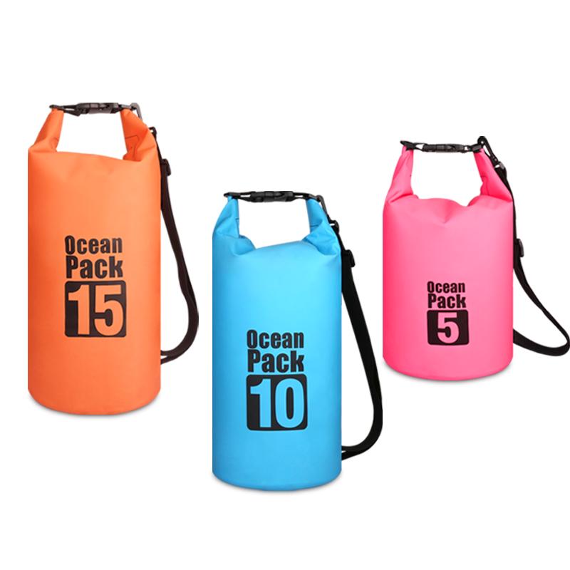 Outdoor PVC Waterproof Backpack for Beach, Rafting & Swimming