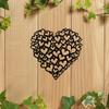 Romantic Large Metal Heart Wall Art, Iron Love Decor for Home & Outdoor, Valentine's Gift