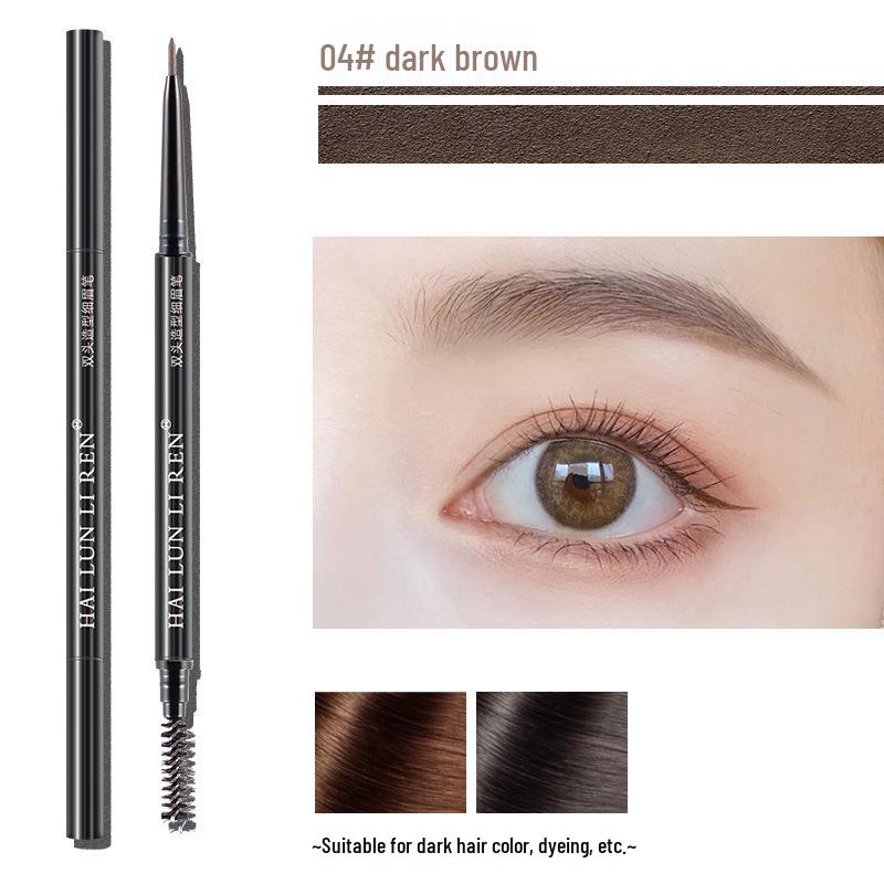 Helen Liren Doppelseitiger Augenbrauenstift: Wasserfest, Wischfest, Schweißfest, Langanhaltende Farbe.