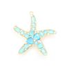 ZHUKOU 52x54mm pandantiv fashion Stea de mare din Cristal pentru femei Accesorii Handmade pentru Realizarea Colierelor Cercei model:VD417