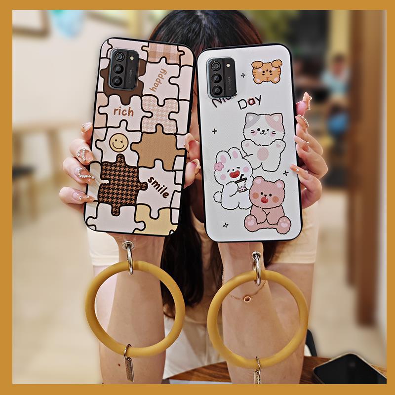 Anti-knock Bracelet Phone Case For Nokia G100 heat dissipation Back Cover Funny Solid Color Waterproof Youth Cartoon