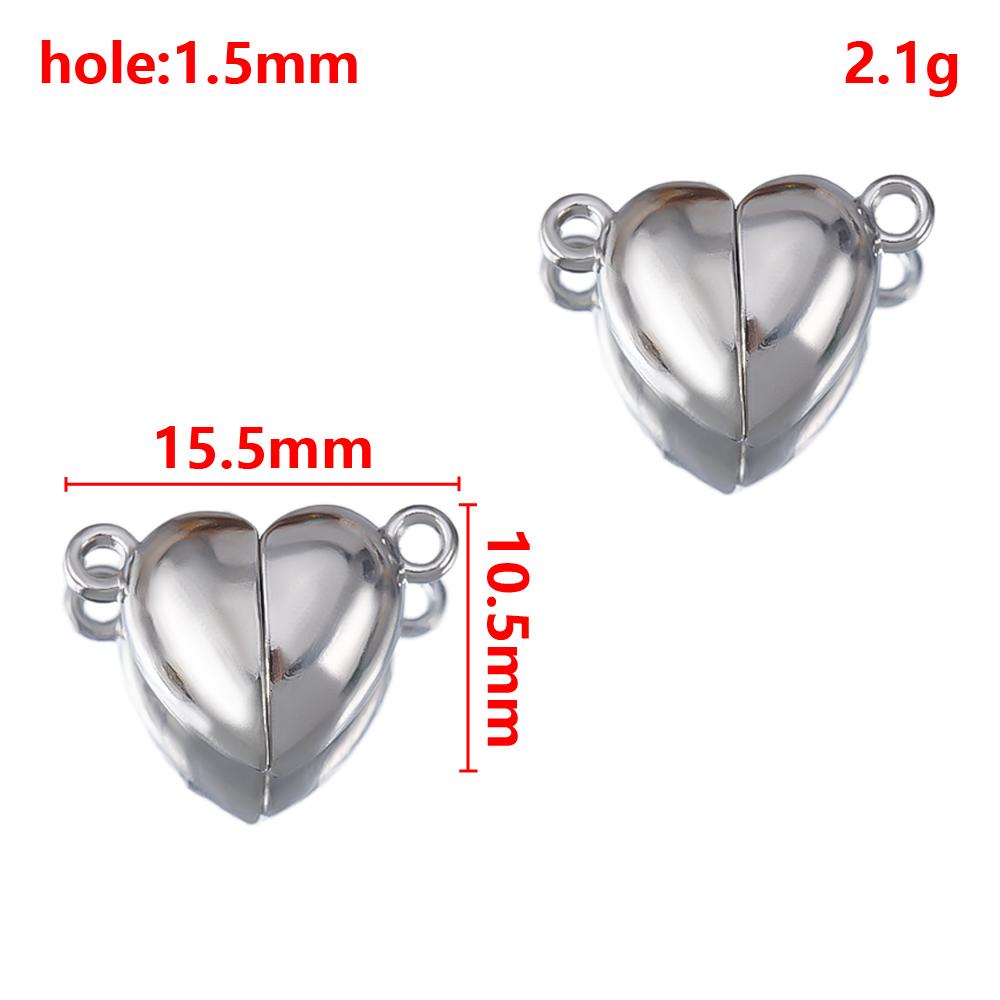 1 Set 2 Sets Verriegelbare Starke Magnetische Verschlüsse Magnetische Endverschluss Verbinder Schmuckherstellung DIY Armband Halskettenverlängerung Zubehör