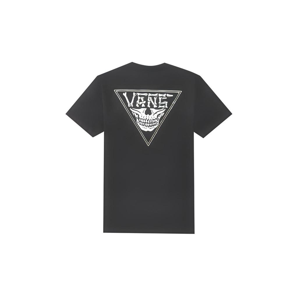 Vans T-Shirts Unisex Schwarz Rundhals Mäßig Gerader Schnitt VN0A54IJBLK