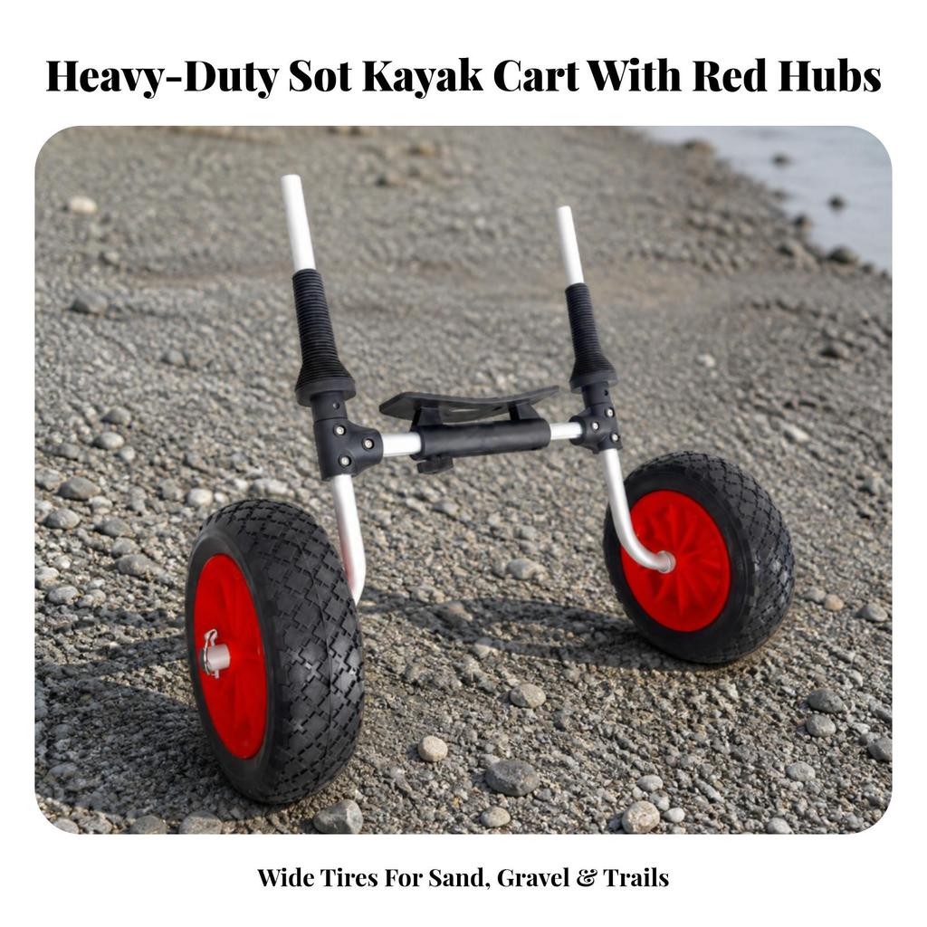SOT Kayak Scupper Cart Adjustable Trolley Heavy Duty for Paddlers
