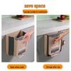 Foldable Wall-Mounted Kitchen Trash Bin: Hanging Hygiene Bucket for Cabinet Doors