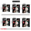 2pcs,2D plane printing Light Filtering Curtains Cute Snowman Durable 100% Polyester Fabric (without rod) Decorations Outdoor Use