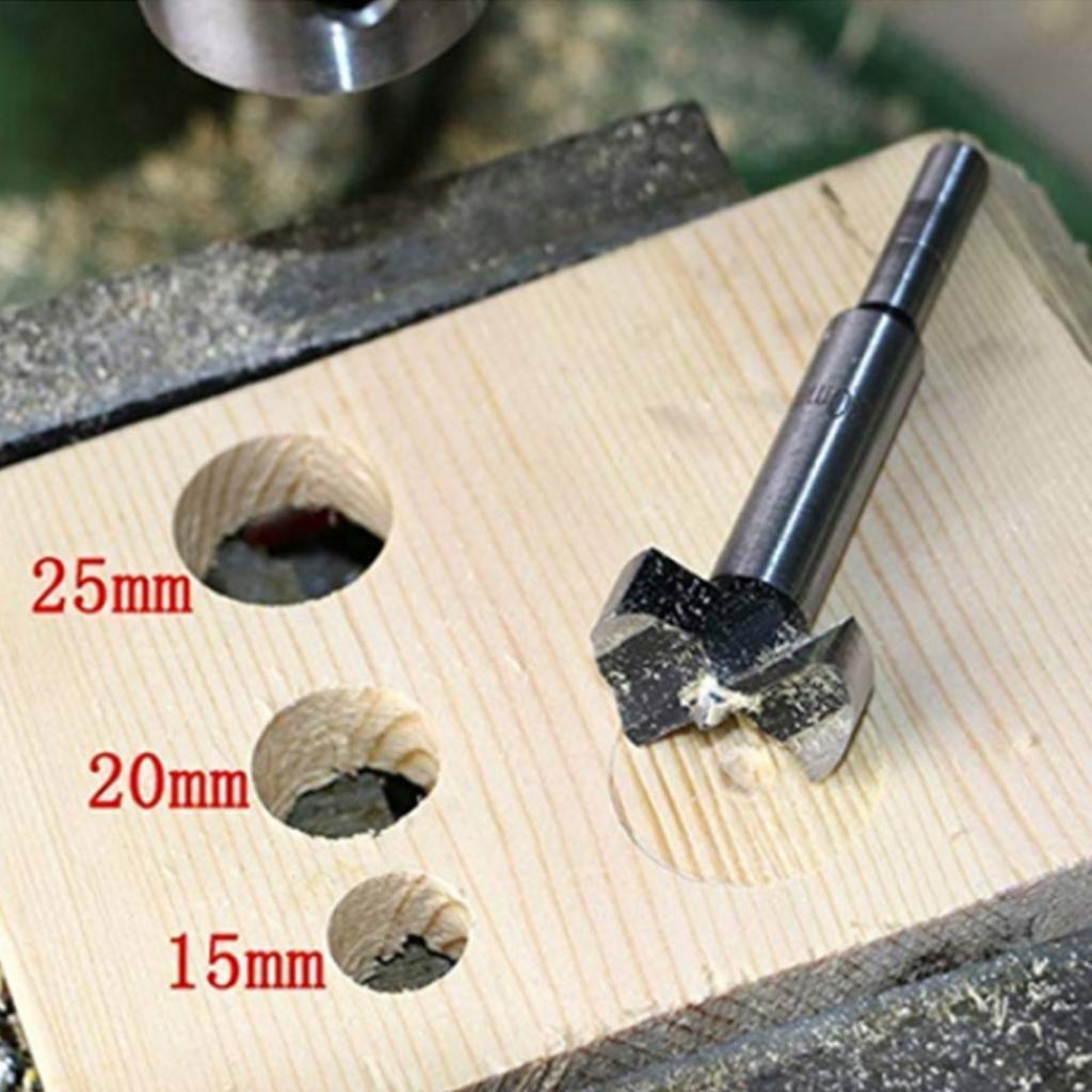 5pcs Forstner Drill Bit Set Woodworking Hole Saw Wood Cutter 1520253035mm