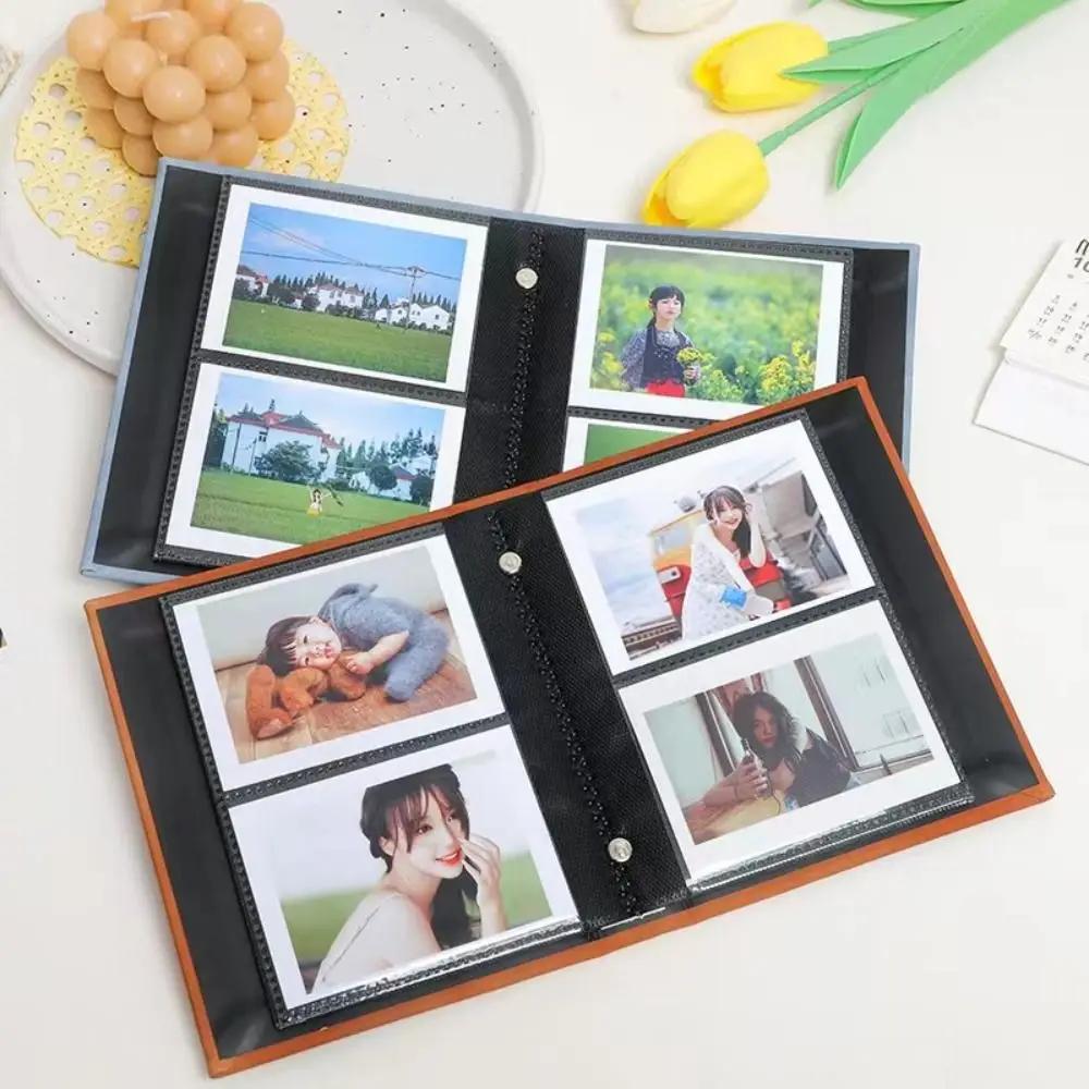 64 Pockets Instant Camera Photo Album Suede Surface PU Leather Memorial Booklet for /Fujifilm Instax Mini 12/11/EVO