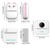 STONEGO Bluetooth Thermal Printer 3 Styles Photo Label Memo Printer High Resolution 205 DPI No Ink Needed