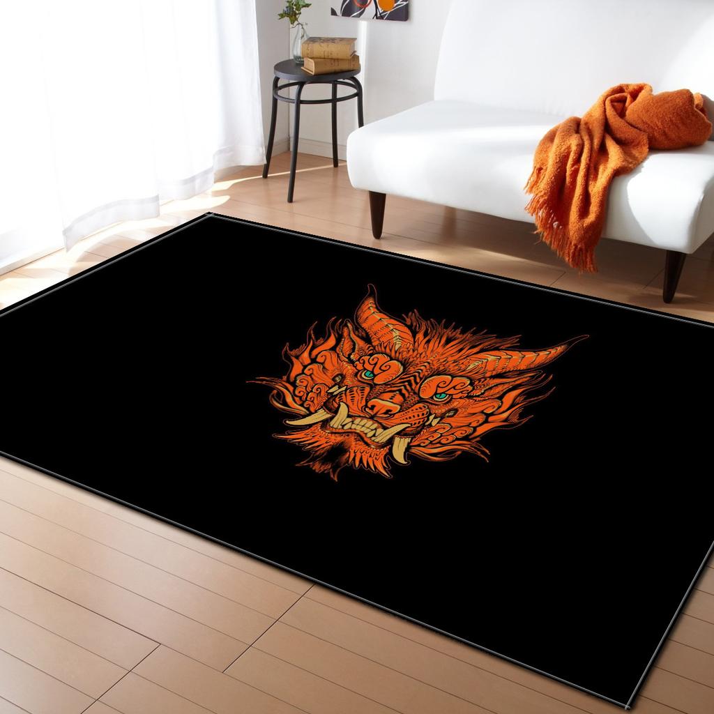 Animal And Plant Living Room Carpet Bedroom Dining Room Floor Mat Pattern Size