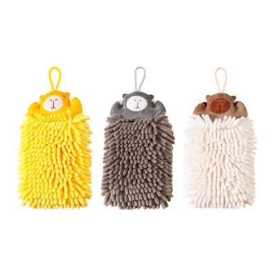 Chenilles Hand Towel Wipe Balls with Hanging Loopes for Kitchen Bathroom Quick Drying Soft Absorbent Handball
