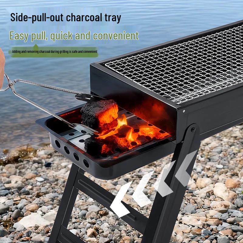 Shangkaojia Portable Stainless Steel Charcoal BBQ Grill