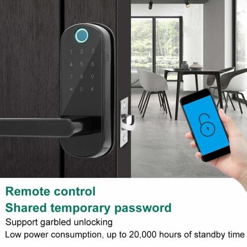 Karte Smart Lock, Fingerprint Authentication, Bluetooth Digital Password IC, Keyless Door Lock, Easy Installation On Wooden Doors, Adjustable Backset