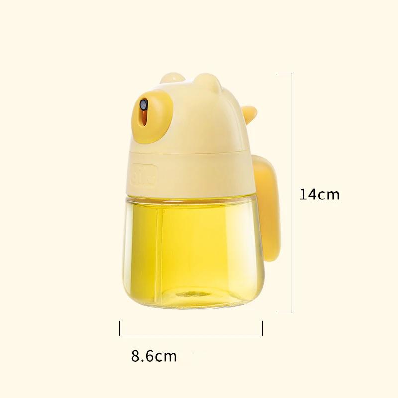 

300ml Glass Oil-sprayed Bottles Are Atomized Leak-proof and Oil-free for Air Fryer Kitchens Gourmet Cooking Tools жёлтый