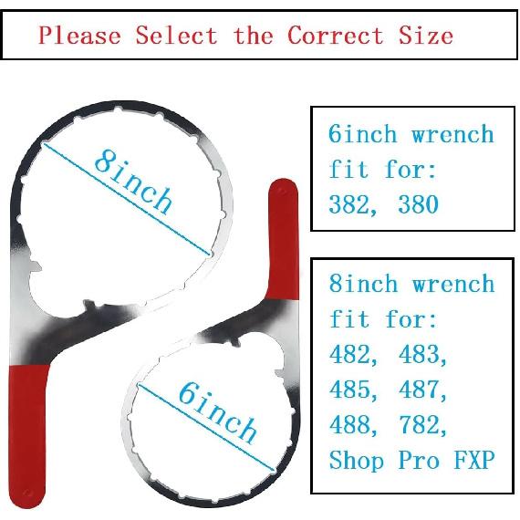 Fuel Filter Wrench for Detroit Diesel Truck and Cumm Engines, 8" Fuel Water Separator bowl Removal Tool for Davco