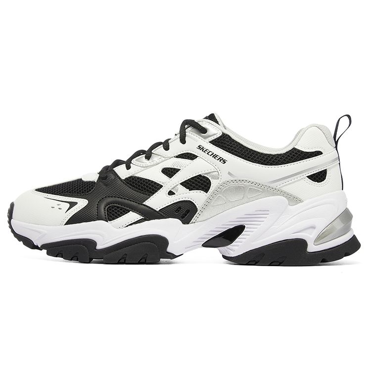 Skechers Stamina V2 Mecha Shoes Men Sneakers Black White 237234-BKW 41.5