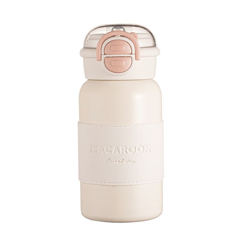 German Large-Capacity Thermos Cup for Women 2026 New Model with Straw Water Cup for Students Simple Dual-Drink Cold-Keeping Cup