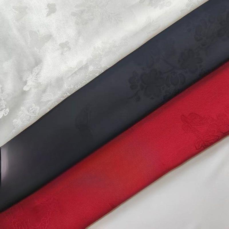 High-end Jacquard Skin-friendly Imitation Acetate Fabric Suitable for Wedding Dresses Formal Gowns and Designer Clothing Fabrics