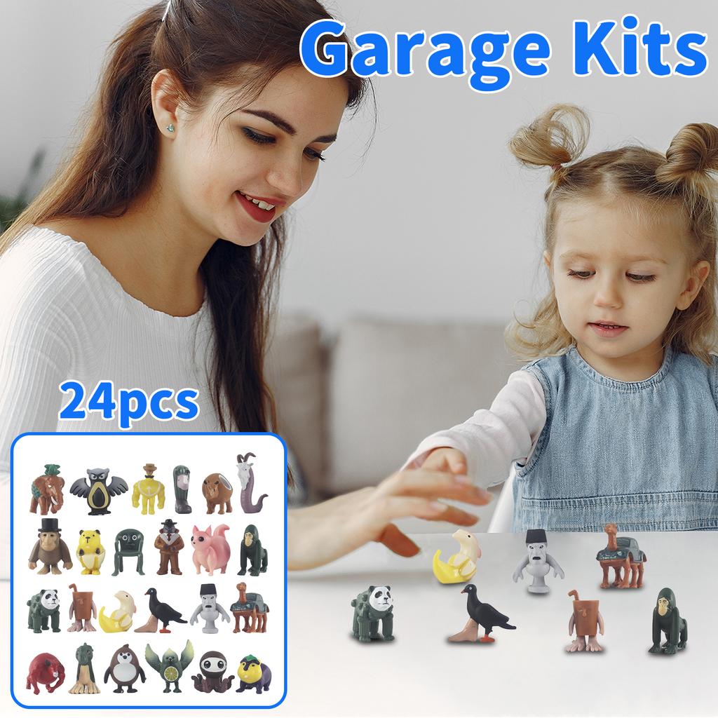 Wooden Stick Figurine Blind Boxes Cave Music Toy 24pcs