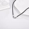 2/2.5/3mm Simple Rubber Rope Necklace For Men Women Fashion Jewelry Gift Casual Round Neck Black Necklace