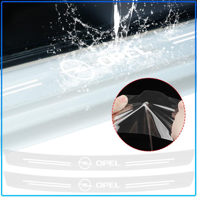 1Pcs Transparent Car Trunk Badge Protective Sticker Car Accessories For Opel Crosa D Astra H Insignia Astra J Zafira B Mokkaastra Vivaro Astra G
