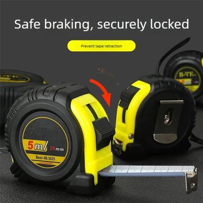 Convenient Tape Measure Carbon Work Retractable Ruler Woodworking Ruler Tool