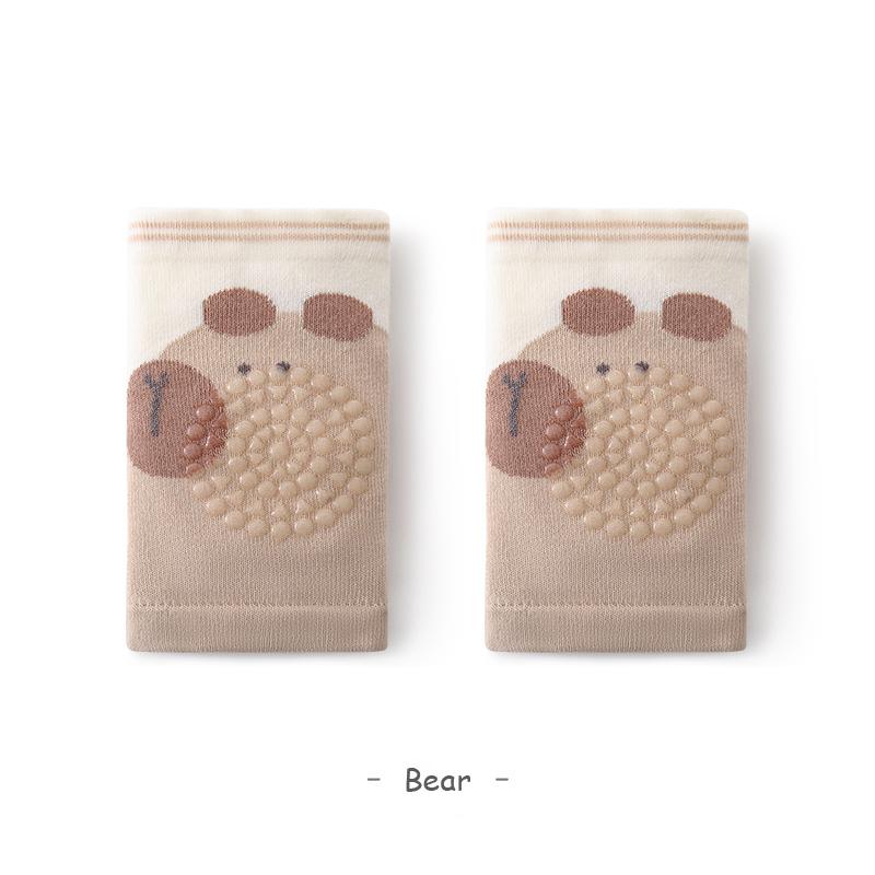 Summer New Baby Knee Pads Cartoon Mesh Breathable Toddler Anti-Fall Kids Knee Pads Children Crawling Non-Slip Knee Pads