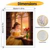 Disney Belle Reading by Window Painting by Numbers Hand Filled Drawing Art Kit Home Decor