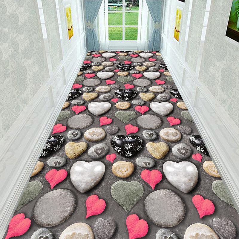 Long Corridor Carpet Floral Stair Carpet Entrance/Hallway Hotel Aisle Rug Living Room Bedroom Rugs