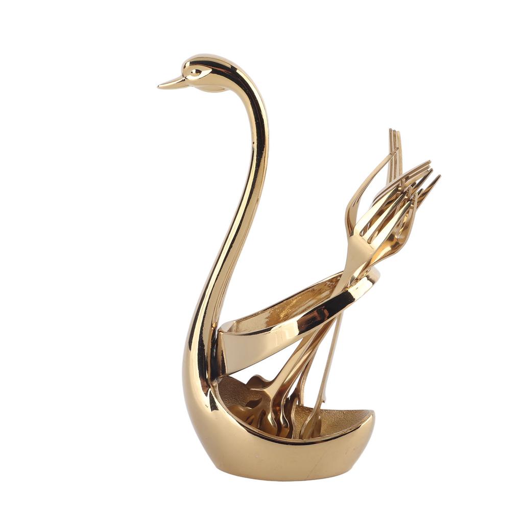 Geschirr Zinklegierung Obst Dessert Verkostung Gabeln Löffel mit Basis für Heimküche