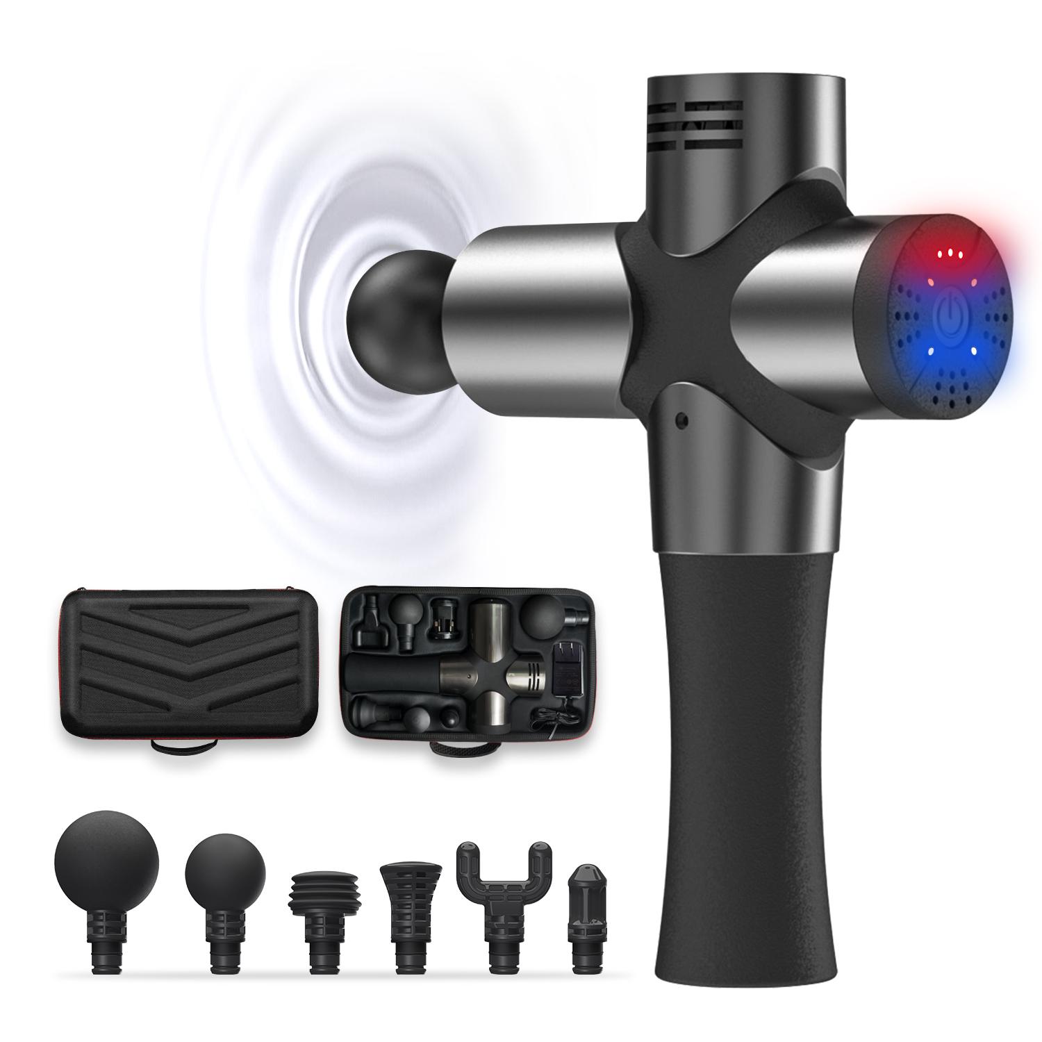 

Booster 3 Deep-Penetrating Tissue Massage Gun Muscles Stimulator Entire Body Massager Fascial Gun Relax Low Noise For Fintness Shaping Universal plug