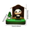 Car Ornaments For Dashboard Bobblehead Panda In Tree House Dashboard Decorations Solar Powered Car Ornaments Decorative Reusable