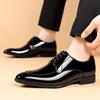 Fashion New Plus Size Leather Shoes Summer Breathable Business Shoe Black Soft Soled Formal Footwear British Fashion Male Shoes Homme