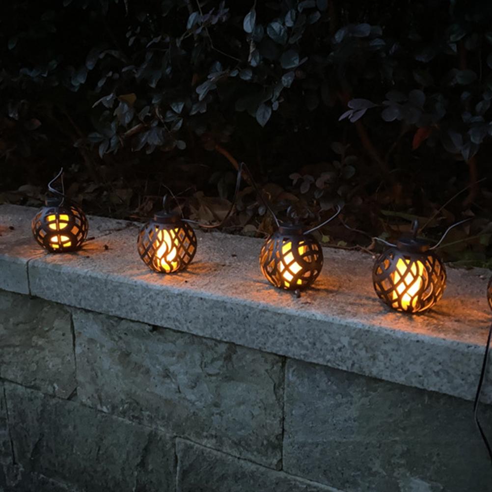LED Simulation Solar Flame Light Garden Lights Solar String Lights Waterproof Decorative Lights for