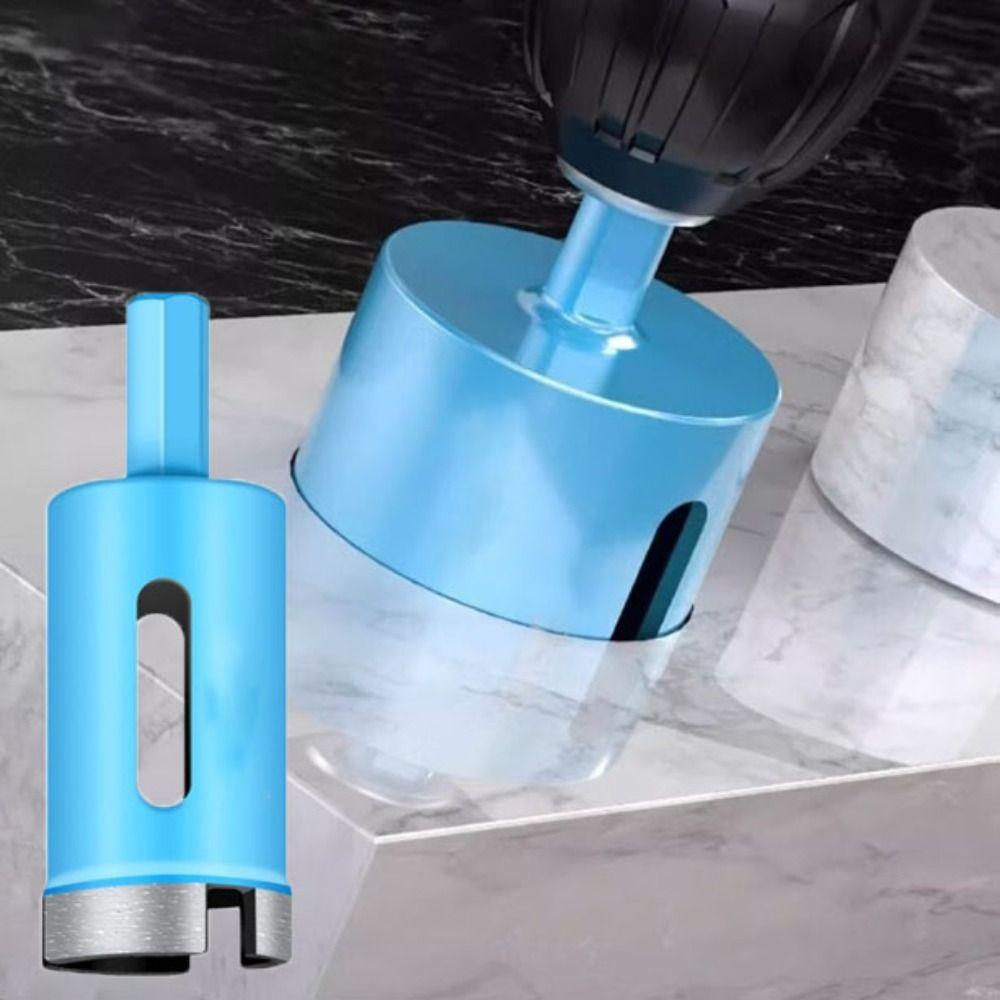 Quick Hole Punching Coated Drill Bit Blue Coating Core Drill Bit Hole Opener  Granite Drilling