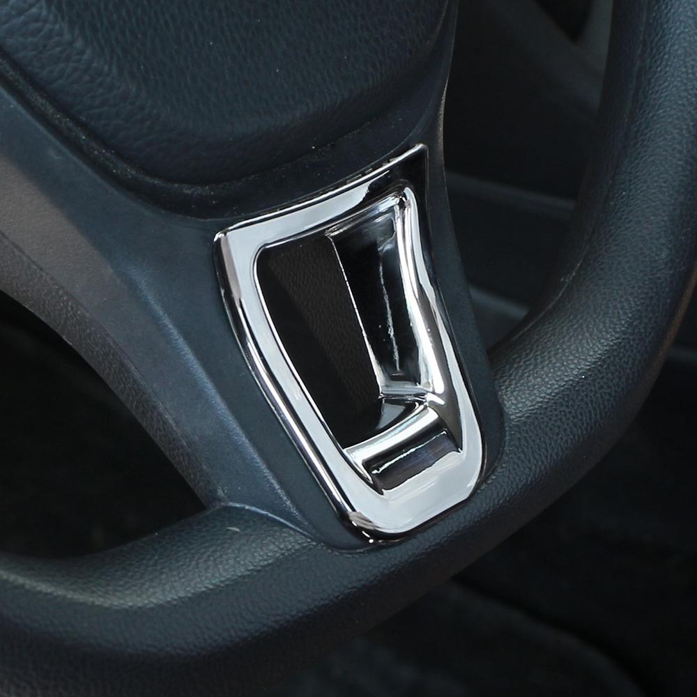 ABS Chrom Auto Lenkrad Panel Dekoration Abdeckung Zierleiste Aufkleber für Volkswagen VW Golf 7 MK7 7.5 2013 - 2019 Aufkleber