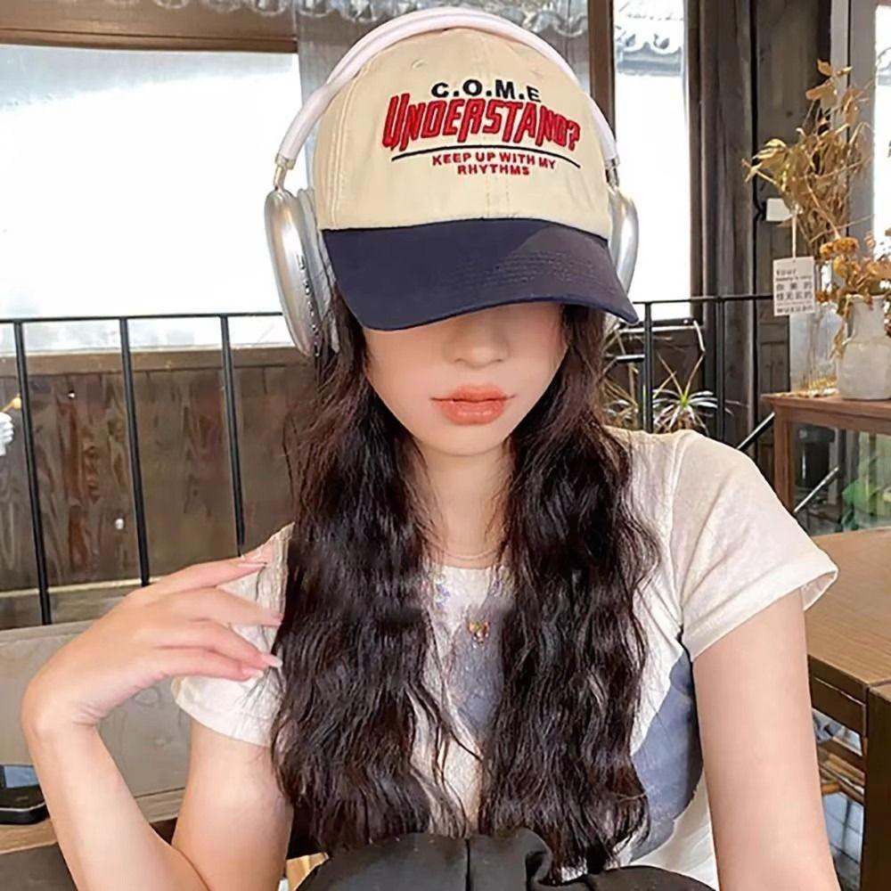 Letter Embroidered Women Baseball Cap INS Style Girls Sun Hats Face Smaller Baseball Cap  Unisex