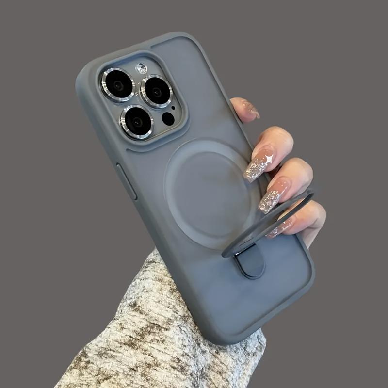 Luxury Magnetic Holder Armor Shockproof Wireless Charging Phone Case for iPhone 17 16 15 14 13 12 11 Pro Max 17 Air Cases Cover