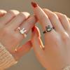 Shopkeeper's Recommendation Original design rabbit mother-of-pearl freshwater pearl rabbit ring joint tail ring for Japanese and Korean women