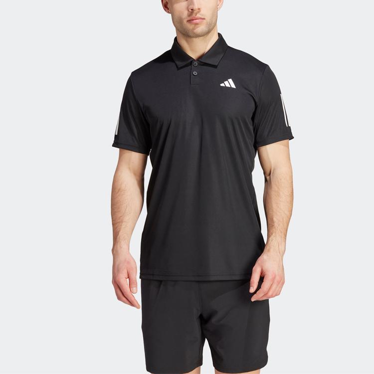 Adidas Club Performance Quick-Dry Tennis Polo Shirt Men Tops Black IS2294