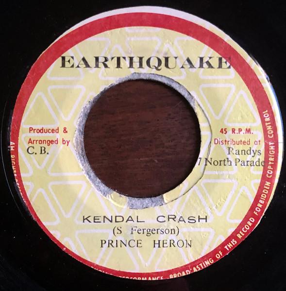 

7inch Record PRINCE HERON Kendal Crash NONE Earthquake Jamaica Reggae Ska Dub Used
