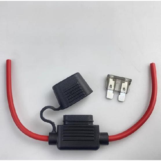 5PCS Pin Fuse Holder, Automotive Fuse Pin Holder, Cable Type Fuse Holder Medium Seat 1A 0.75