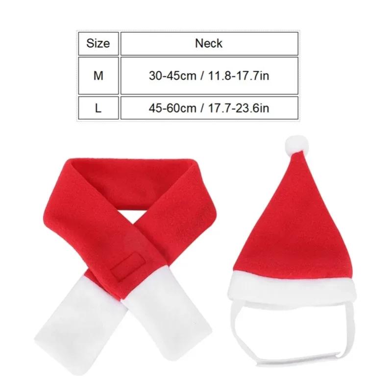 2025 Weihnachtsmütze für Haustiere, Weihnachtsmannmütze für Katzen, Hunde, Welpen, Weihnachtsdekoration, Neujahrsparty-Zubehör, Haustierkostüm