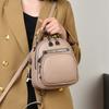 Mini PU Backpack Women Fashi Crossbody Bag Casual Daily Use Small Shoulder Bag with Multiple Pockets