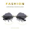 Funny Clouds Shaped Sunglasses Lightning Pendent Sunglasses Rimless Sunglasses 90s Sun Glasses Steampunk Disco Party Glasses