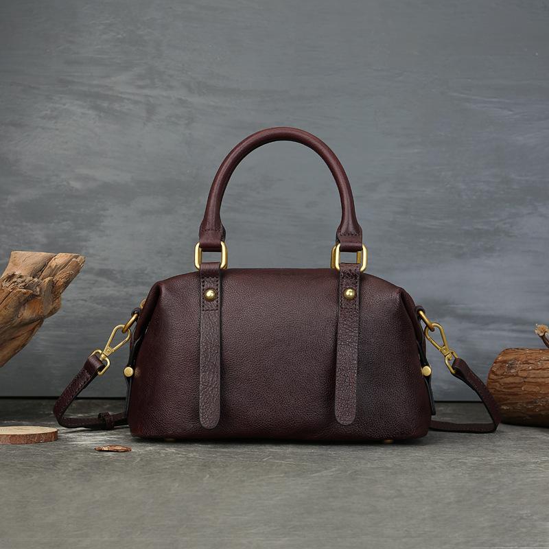 

Наволочка Boston из натуральной кожи, вместительная, универсальная сумка из коровьей кожи для поездок на работу кофейный